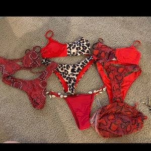 Small Shein bikini bundle red